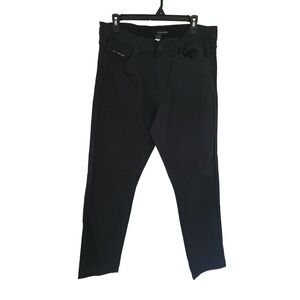 FRED DENIM Slim Fit Black Jeans Mens Size 34x30 Cotton Blend‎ Stretch Pants #9